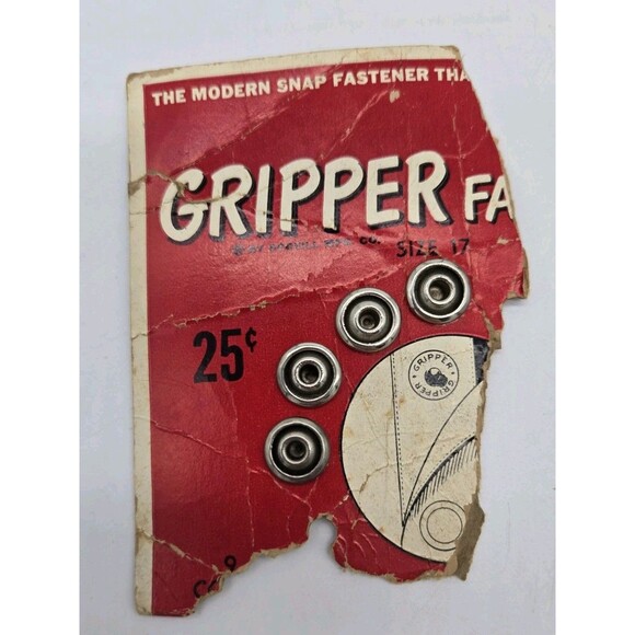Vintage Sewing Notions Lot 1950s Needles Snap Grip Fastener Hook Eye Loop Singer - Picture 3 of 14